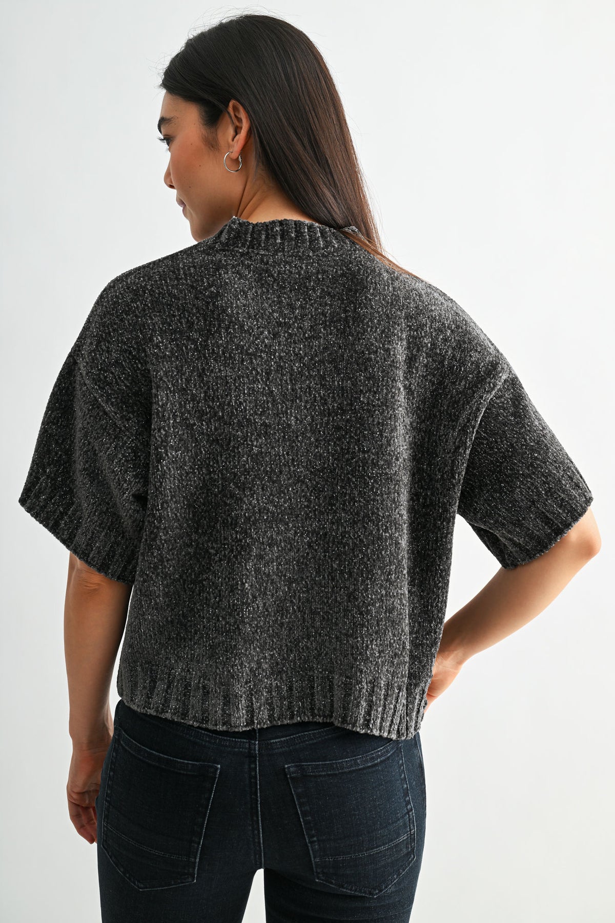 Charcoal Broome Chenille Sweater