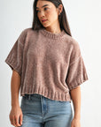 Taupe Petite Broome Chenille Sweater