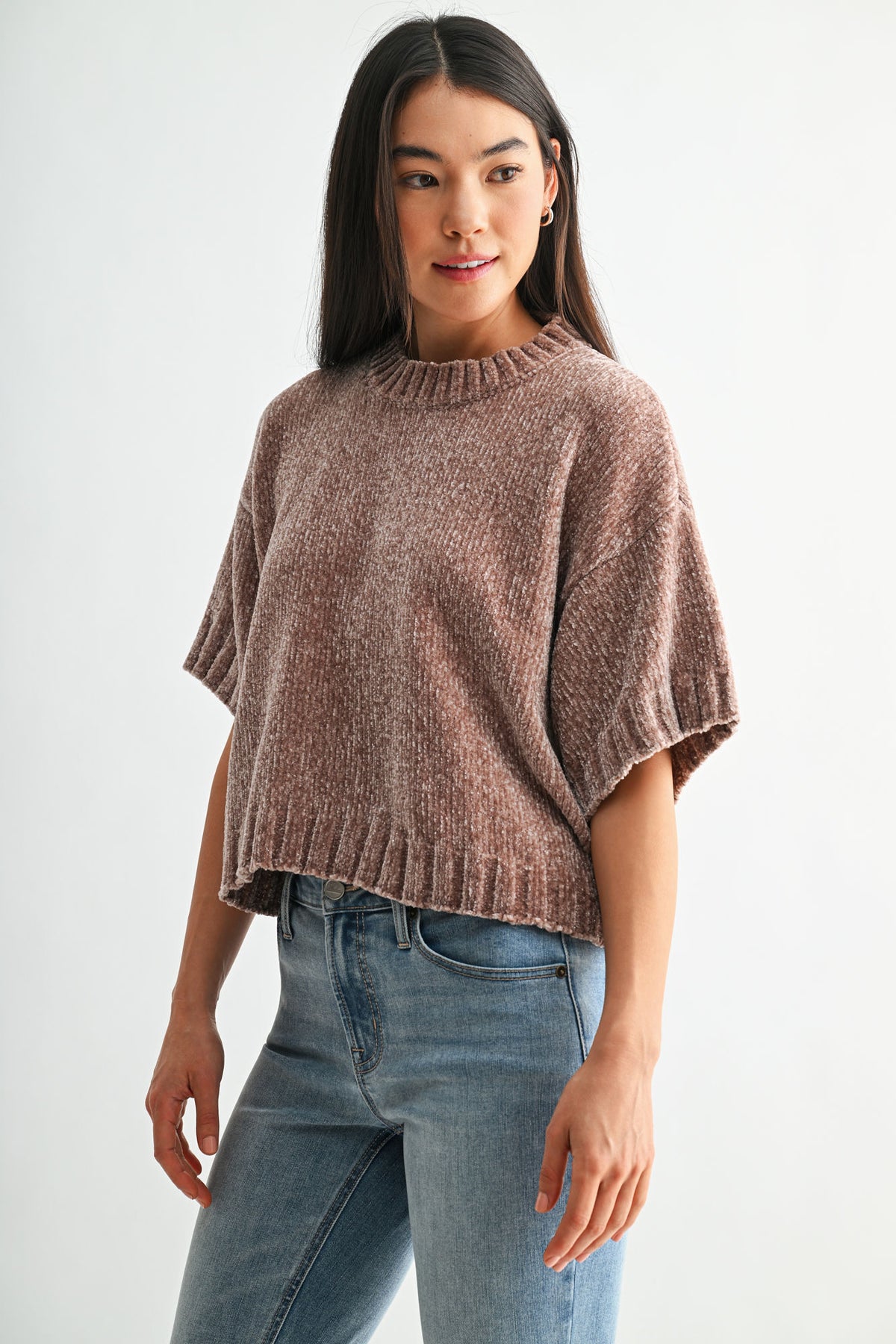 Taupe Broome Chenille Sweater