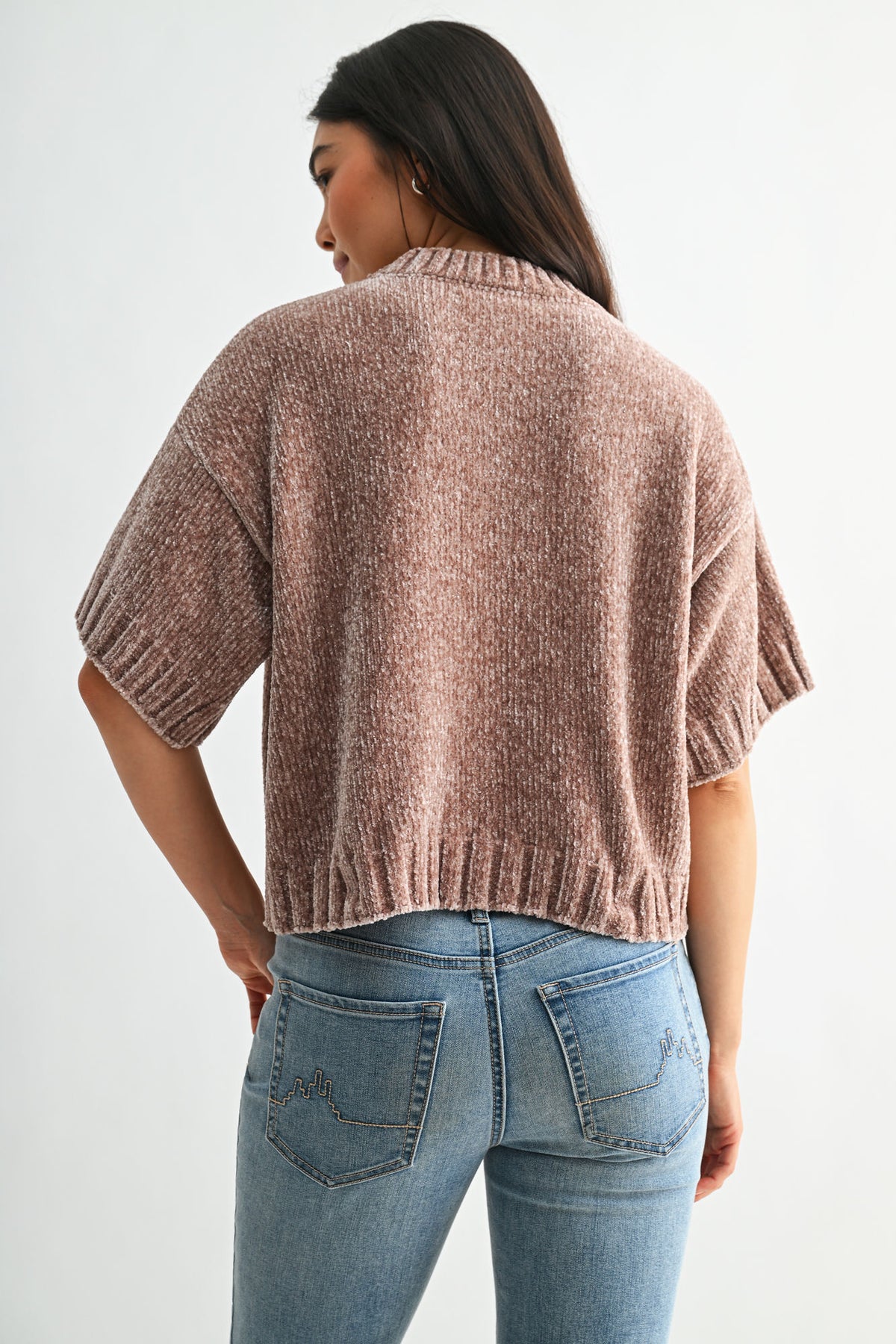 Taupe Broome Chenille Sweater