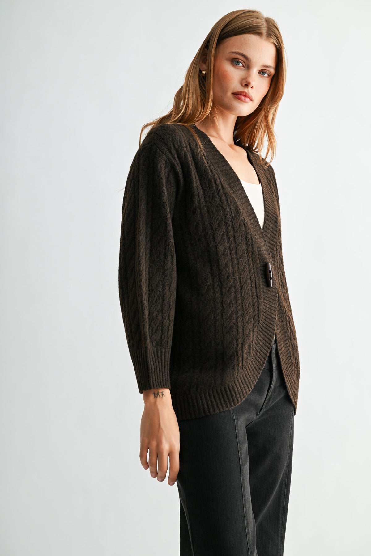 Fudge Long Sleeve Cocoon Cardigan