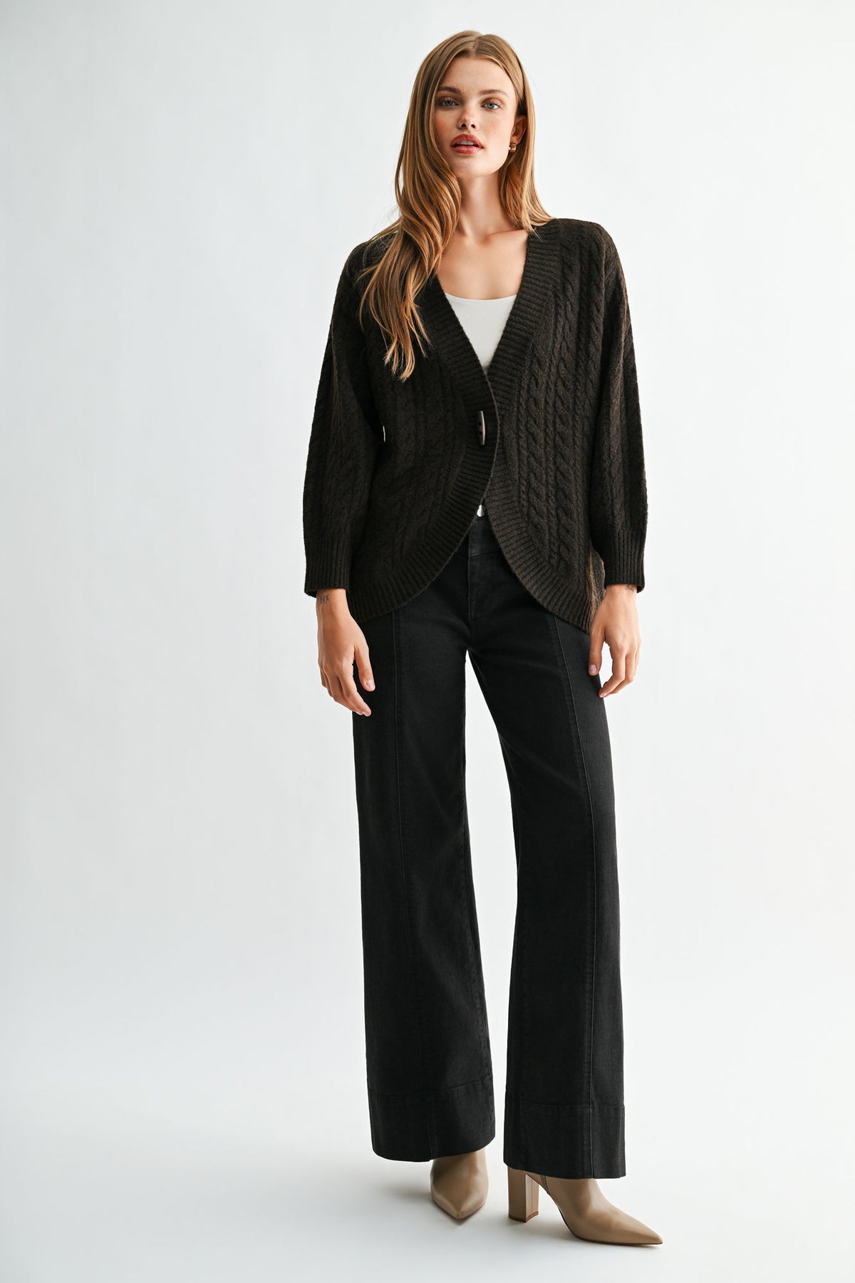 Fudge Long Sleeve Cocoon Cardigan