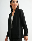 Black Ribbed Blazer