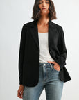 Black Ribbed Blazer