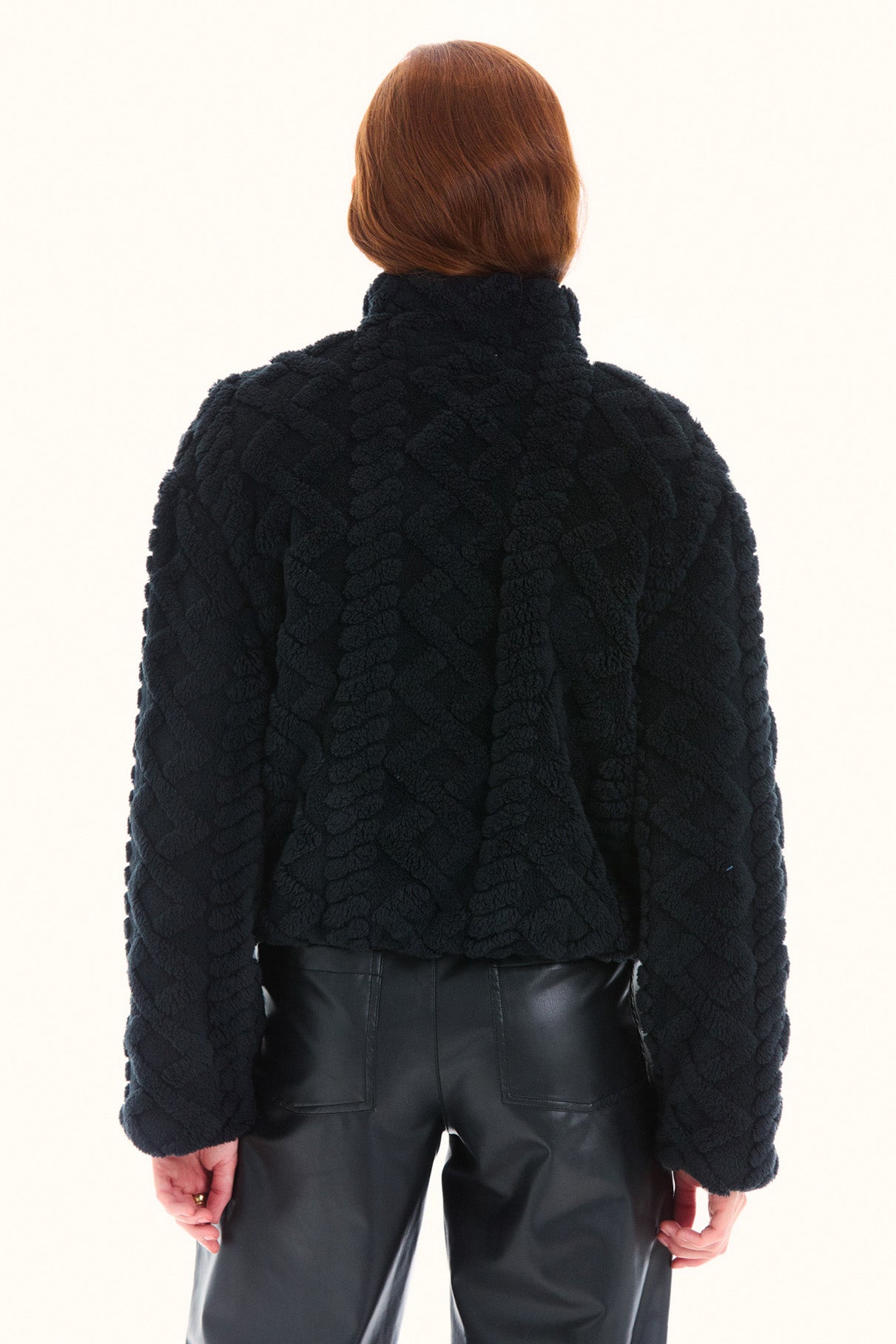 Black Faux-Fur Jacket
