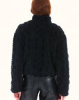 Black Faux-Fur Jacket
