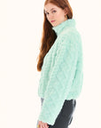 Mint Faux-Fur Jacket