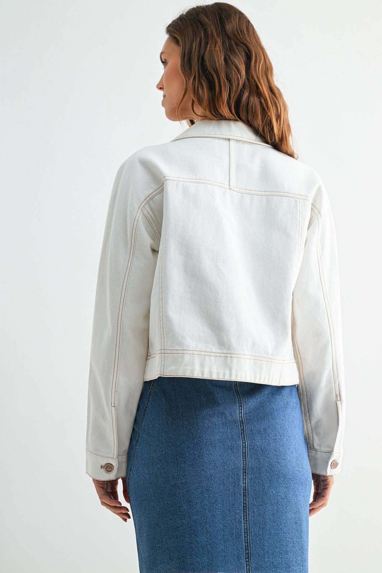 Slant Pocket Jacket Ivory