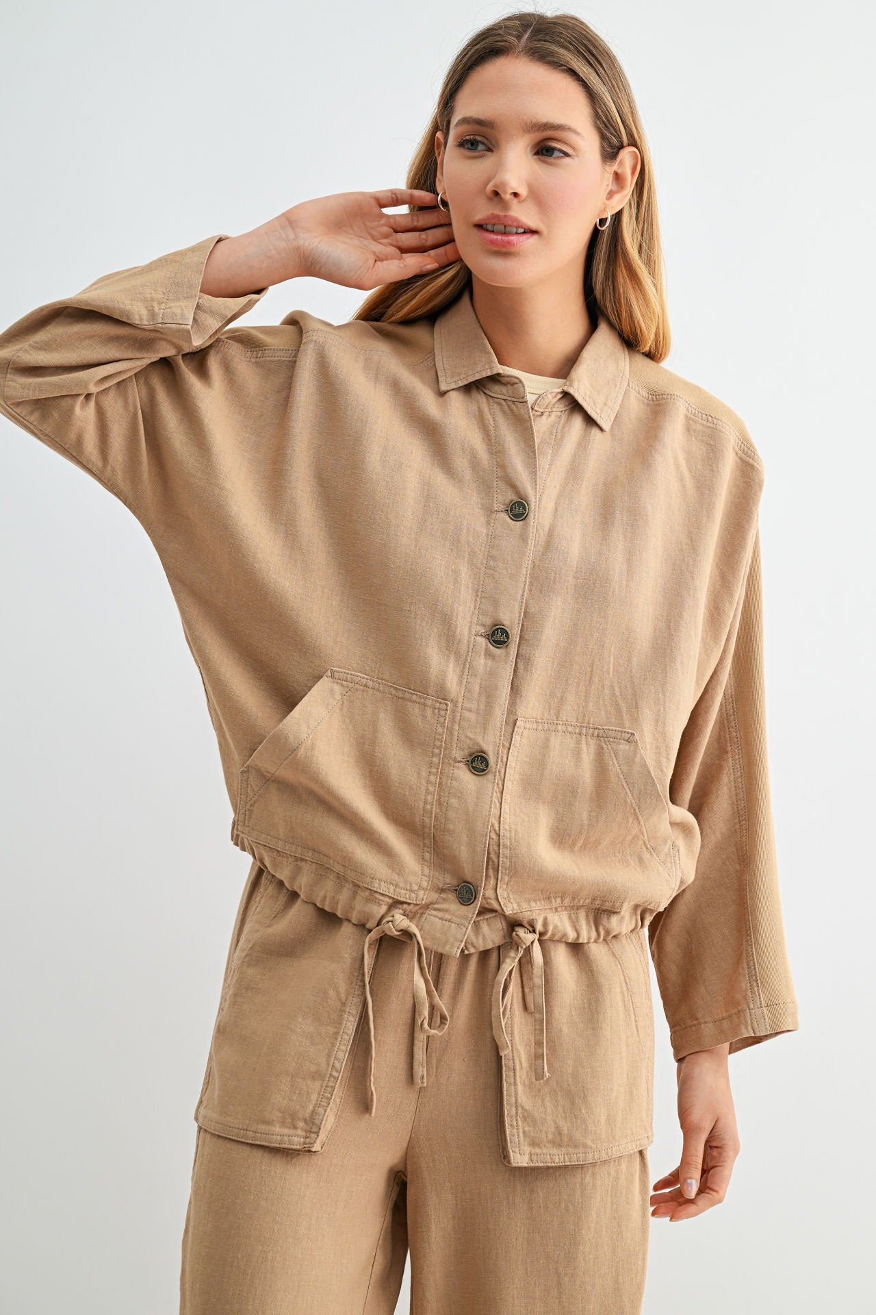 Cropped Dolman Sleeve Jacket – City Blues