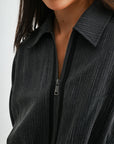 Charcoal Pinstripe Jacket