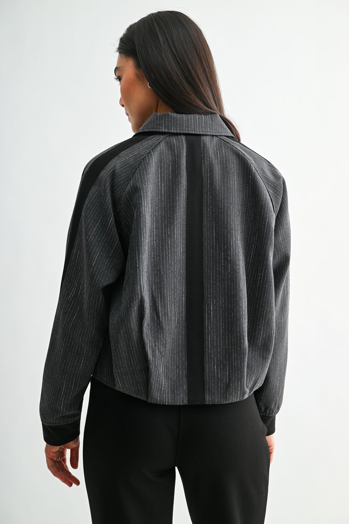 Charcoal Pinstripe Jacket