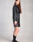 Black Long Sleeve Shirt Dress