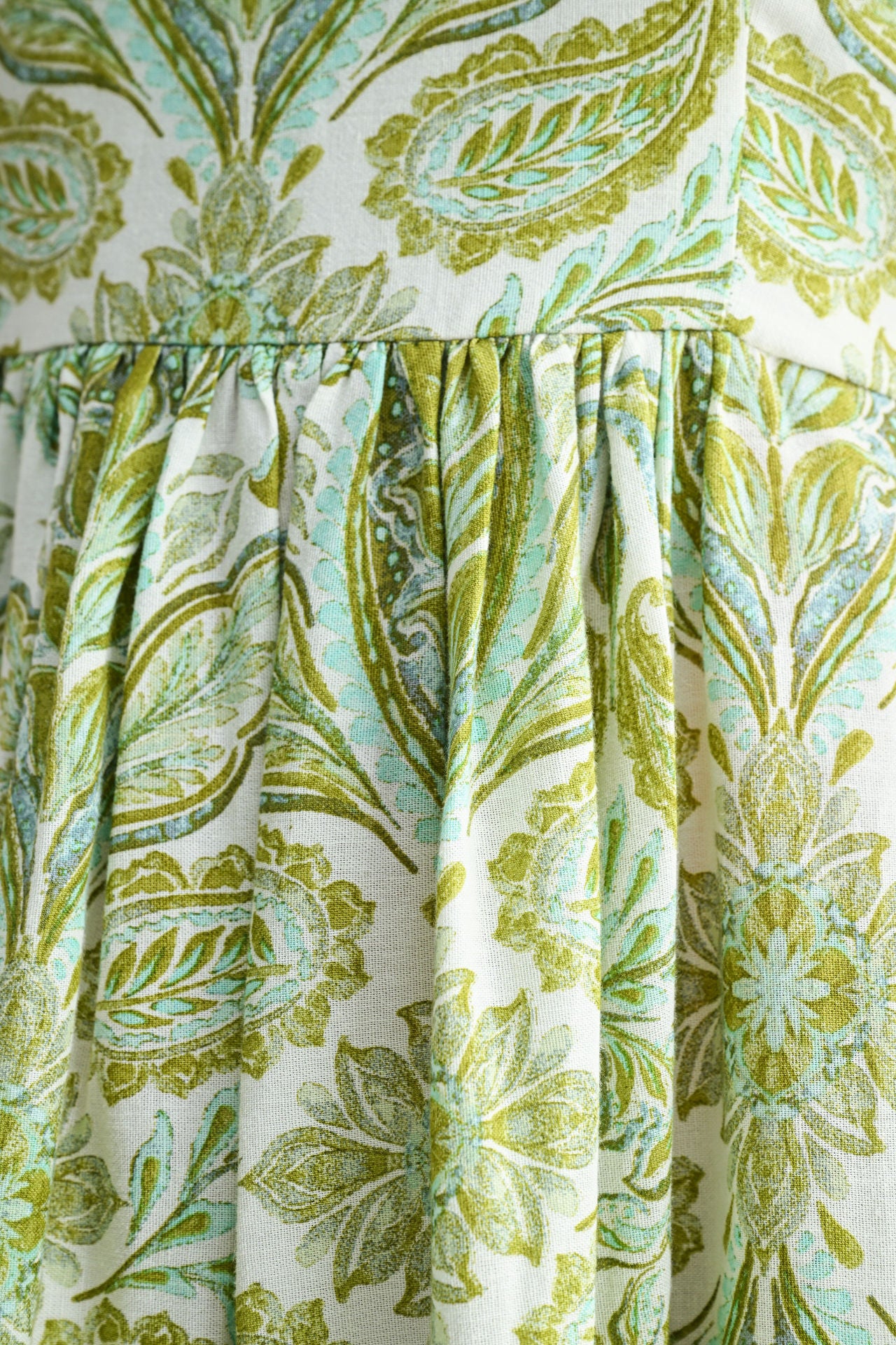 Printed Empire Waist Maxi Dress Pear