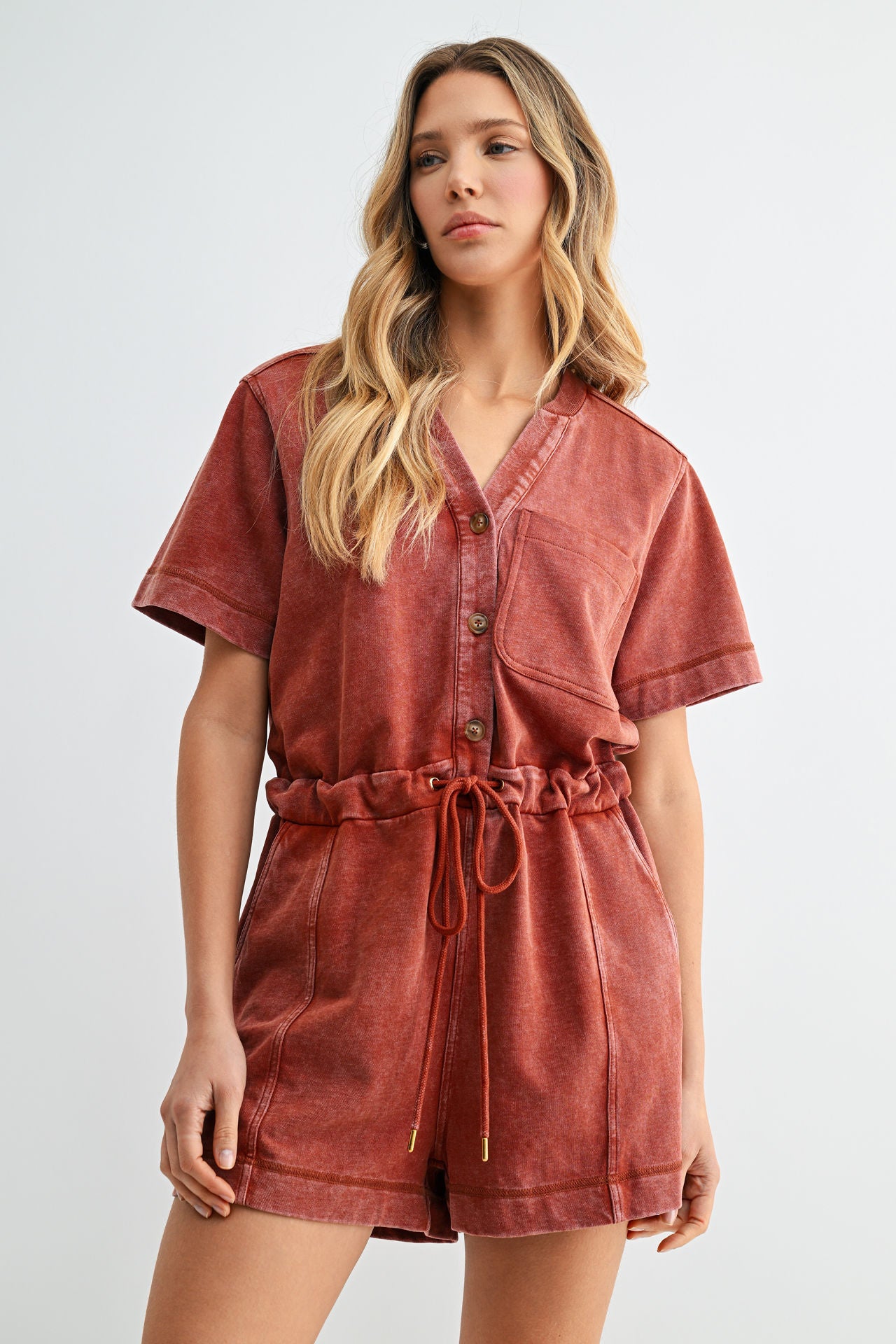 Paprika Short Sleeve Romper
