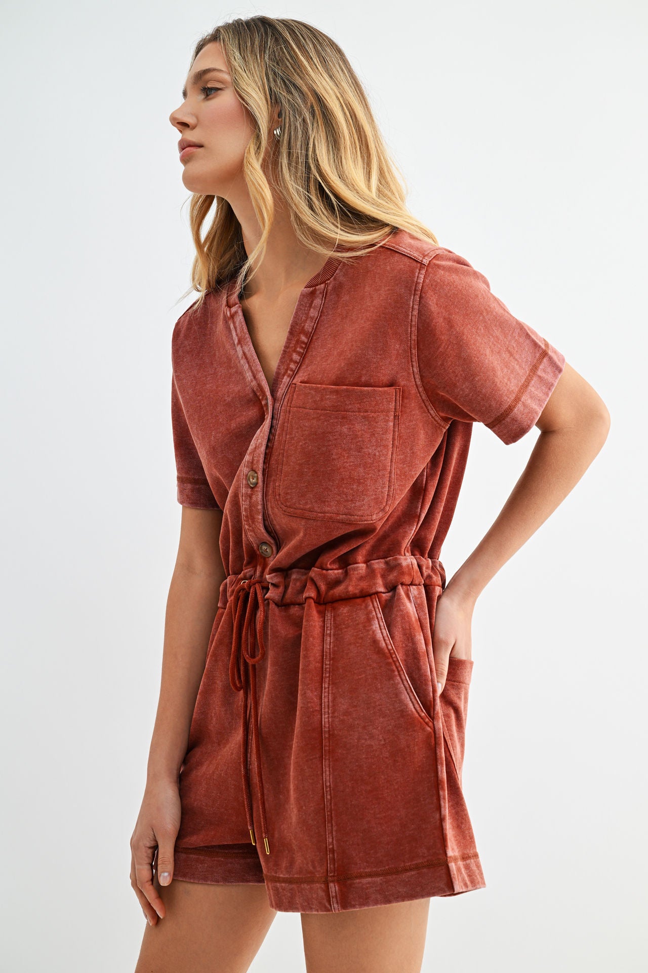 Paprika Short Sleeve Romper