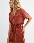 Paprika Short Sleeve Romper