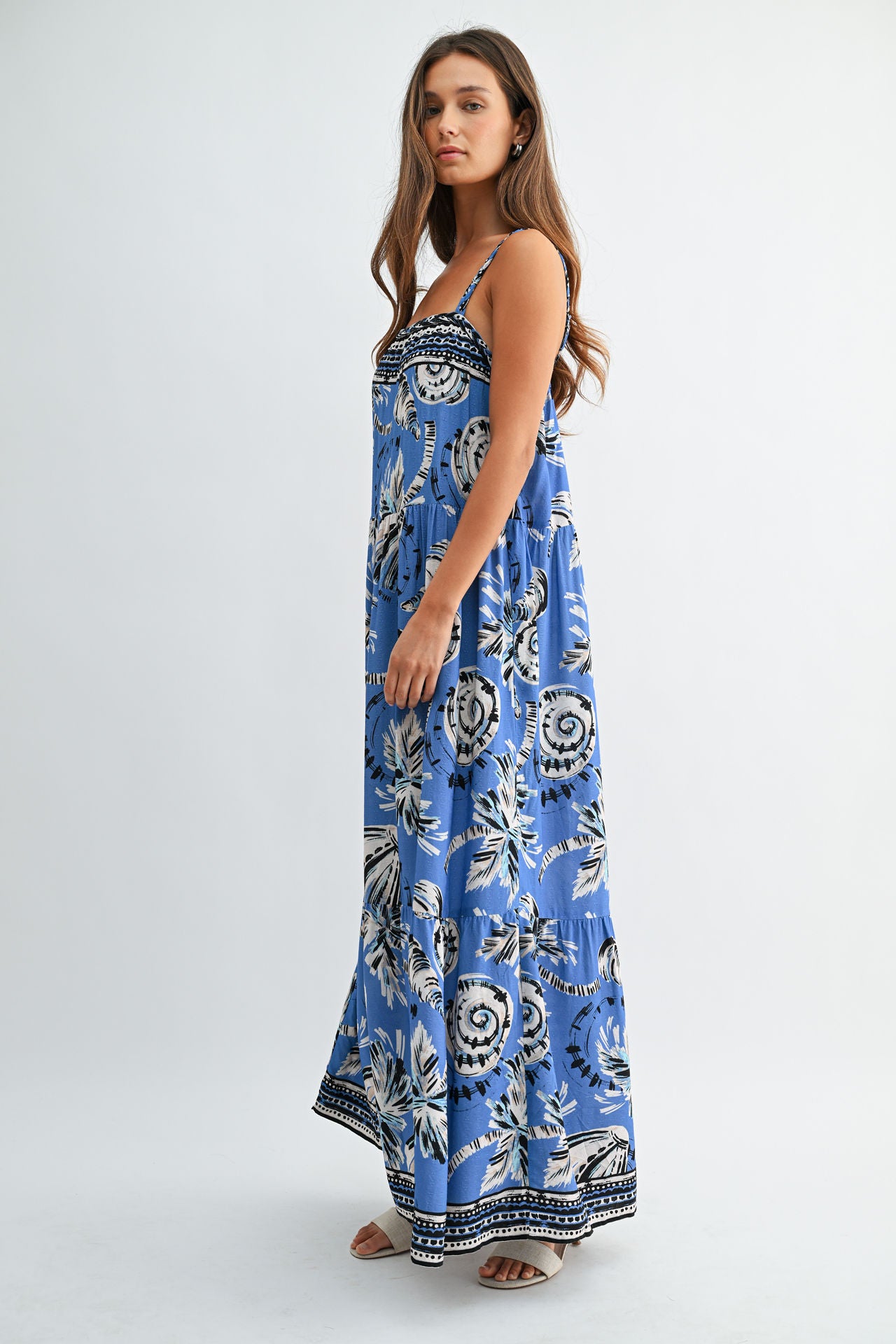 Ocean Braided Neck Maxi Dress