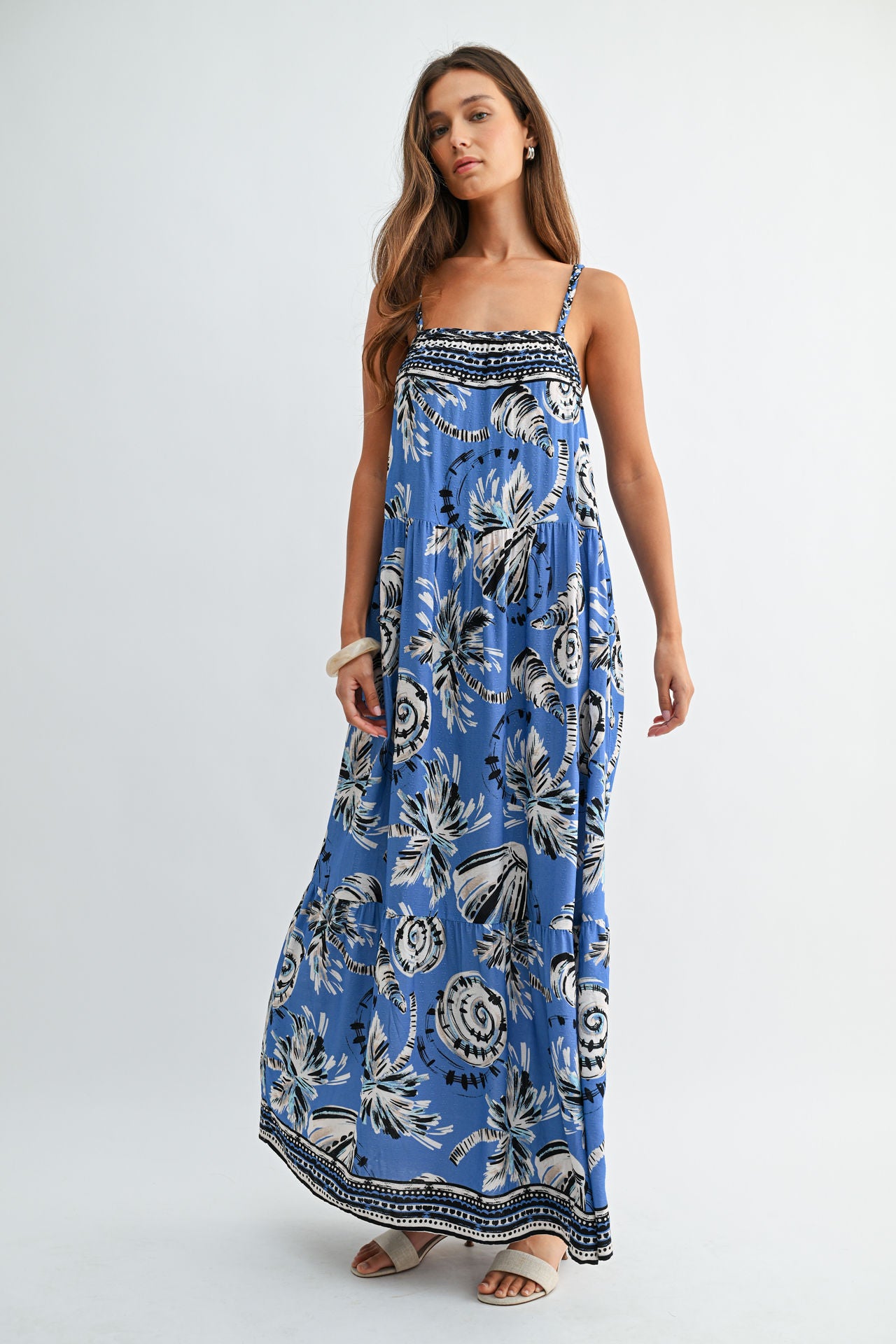 Ocean Braided Neck Maxi Dress