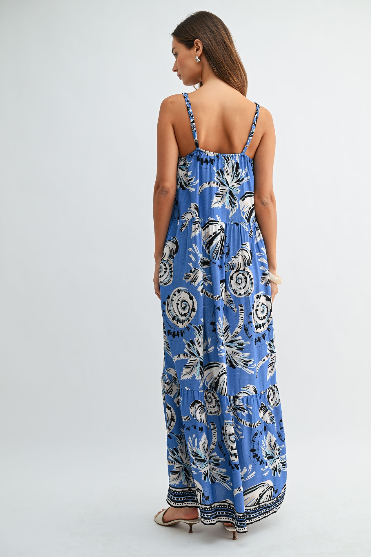 Ocean Braided Neck Maxi Dress
