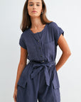 Smoke Tie Waist Romper