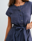 Smoke Tie Waist Romper