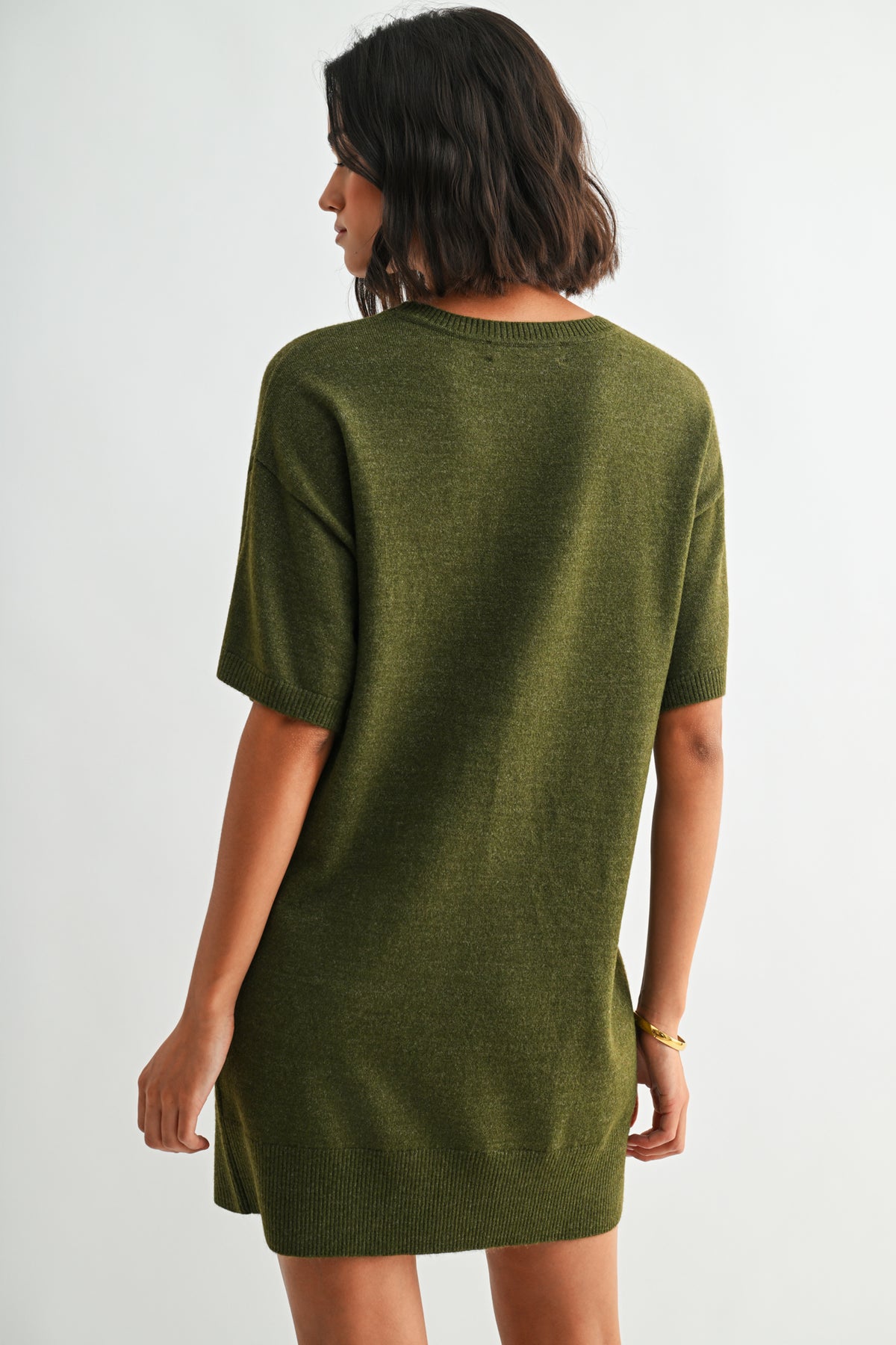 Moss Short Sleeve T-Shirt Dress