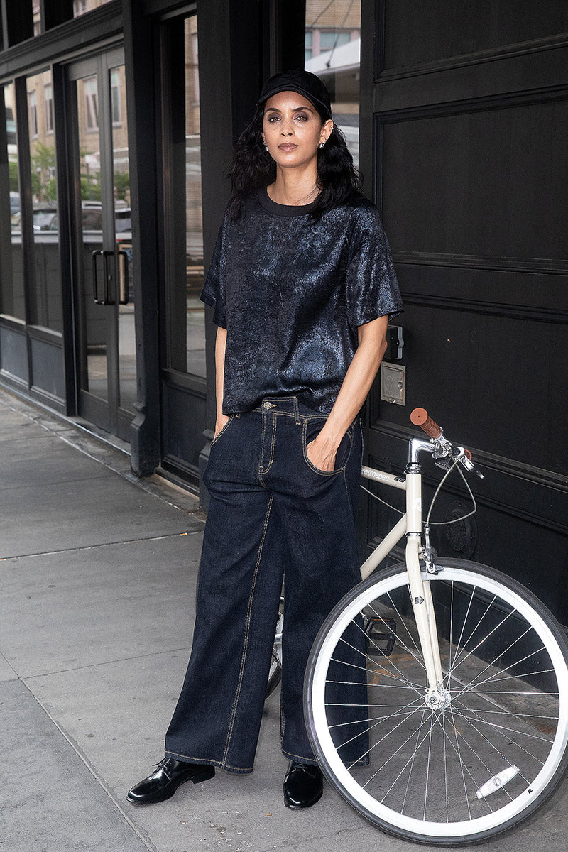 Indigo Curve Yoke Jean