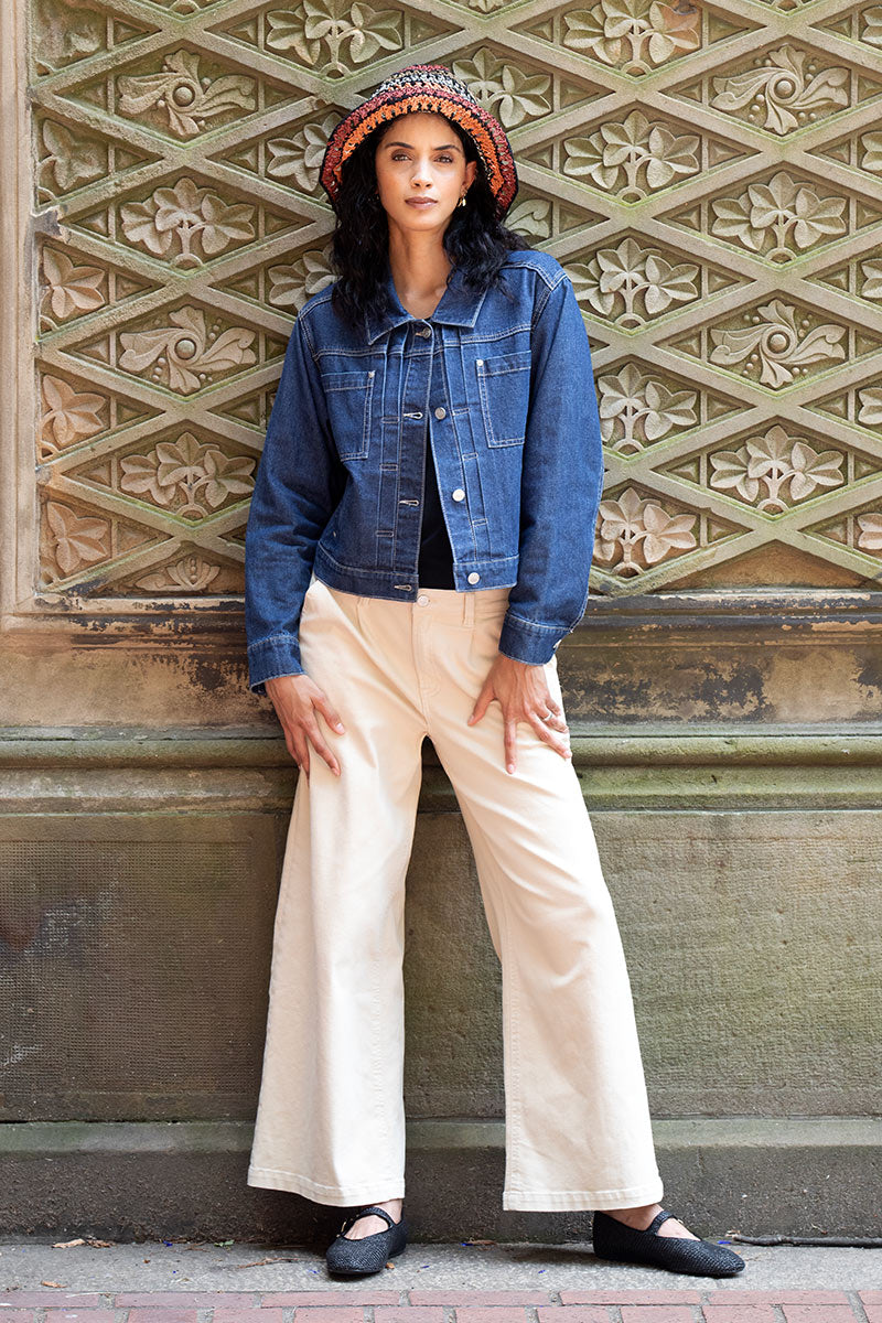 Biscotti Wide Leg Trouser Jean- Twill
