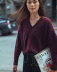Burgundy Long Sleeve Sweater