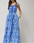 Cobalt Square Neck Maxi Dress Video 
