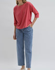 Medium Indigo Denim Embroidered Straight Leg Crop Jean Video