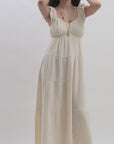 Pearl Empire Waist Tiered Maxi Dress Video