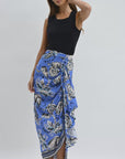 Black Layered Tank and Ocean Faux Wrap Skirt Video  