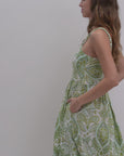 Printed Empire Waist Maxi Dress Pear video