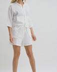 Zip Front Braided Jacket and White Zip Front Braided Shorts Video 