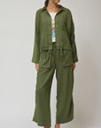 Pine Relaxed Patch Pocket Crop Video