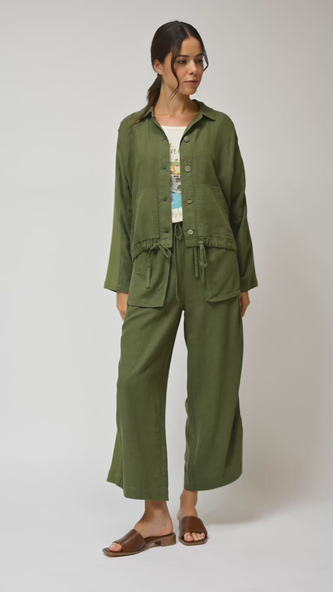 Pine Cropped Dolman Sleeve Jacket Video