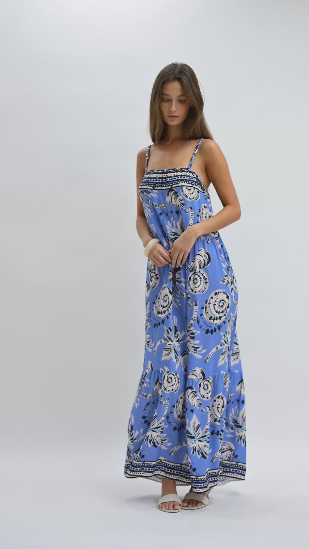 Ocean Braided Neck Maxi Dress Video 