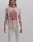 Pink Raglan Sleeve Graphic Tee Video