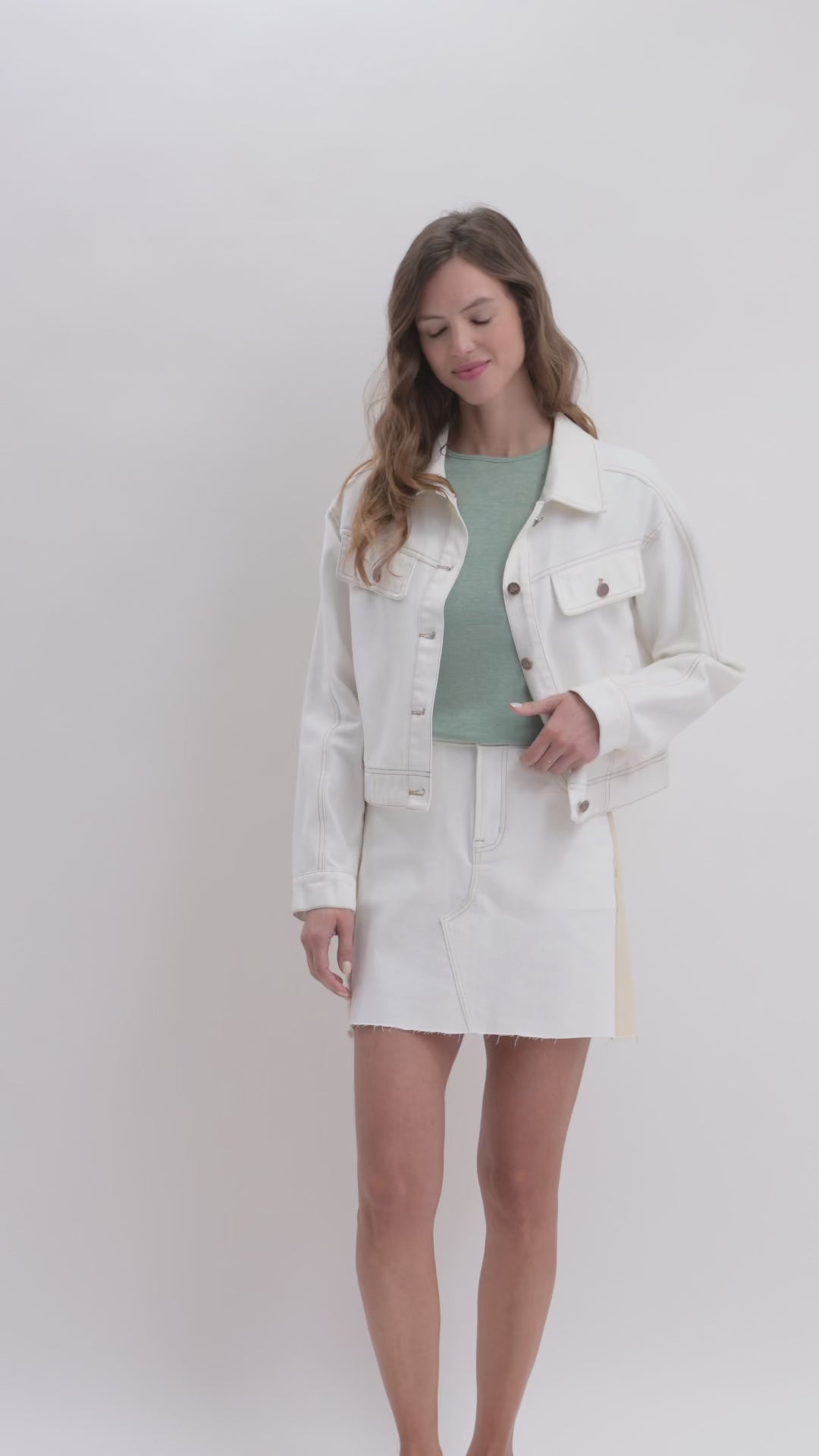 Slant Pocket Jacket Ivory video