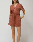 Paprika Short Sleeve Romper Video