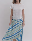 Side Tie Knit Top Gardenia  and multi stripe skirt video