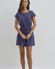 Smoke Tie Waist Romper Video