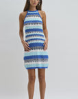 Cobalt Pointelle Halter Dress Video  