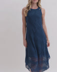 Blue Opal Ribbon Lace Dress
