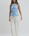 Aqua Crochet Halter Neck Top Video